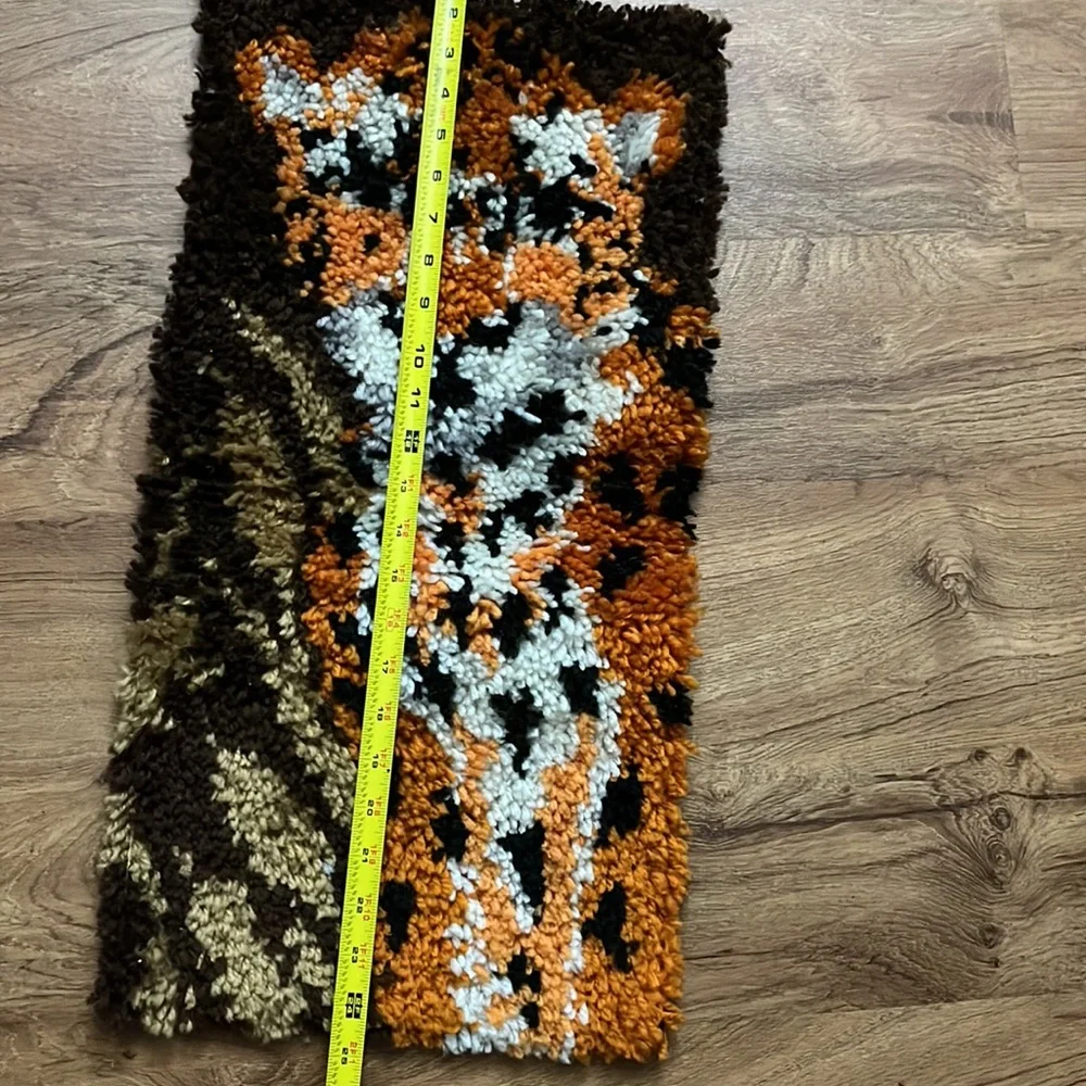 Vintage 70’s Tiger Rug Wall Hanging
